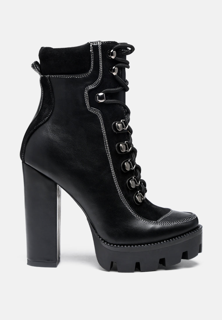 Elle ankle biker boots in black | ASOS