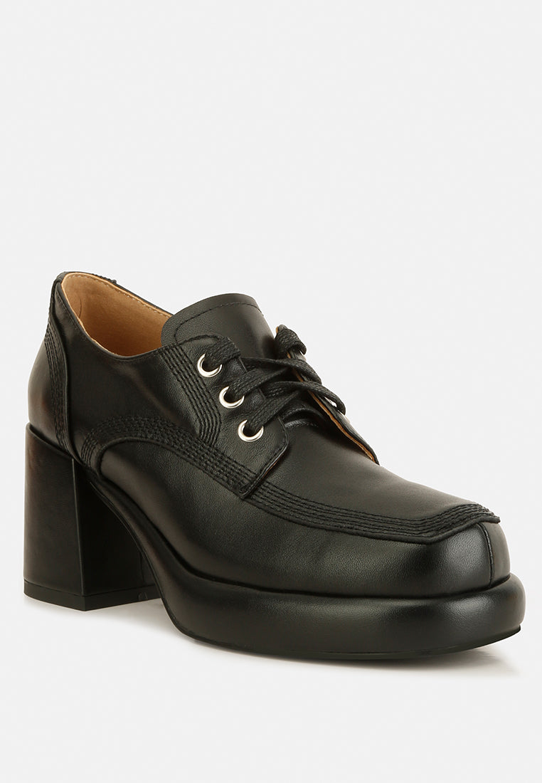 zaila leather block heel oxfords#color_black