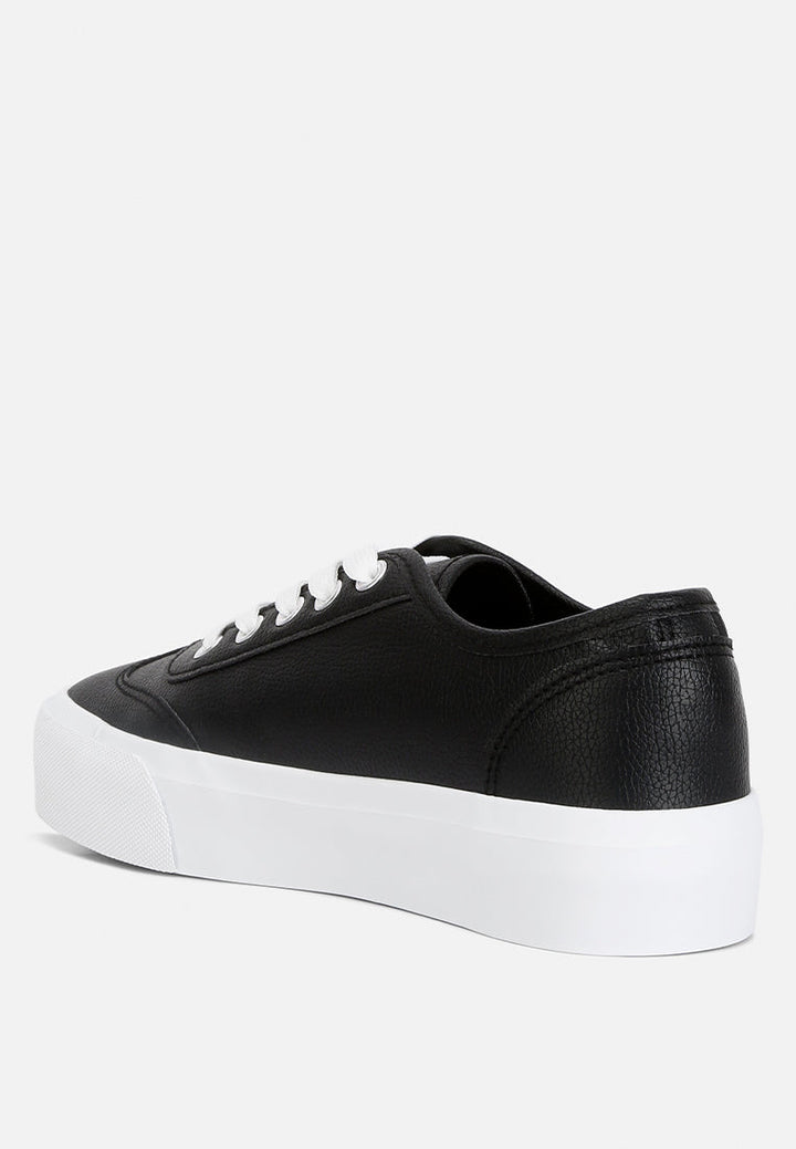 zenda chunky flatform sneakers by rag#color_black