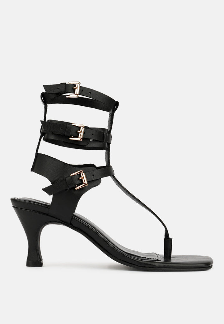 nereid kitten heel cut out gladiator sandals#color_black