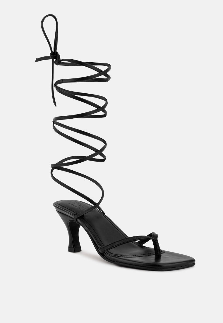 dorita kitten heel lace up sandal#color_black