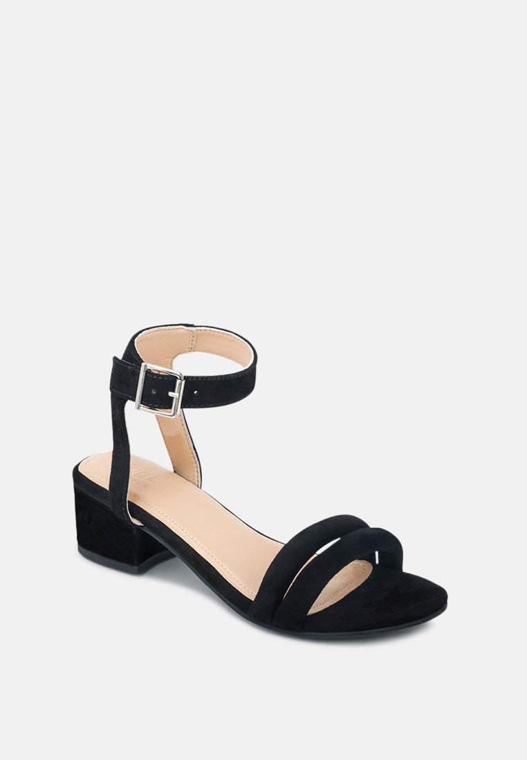 amelia minimalist block heel sandal by ruw#color_black