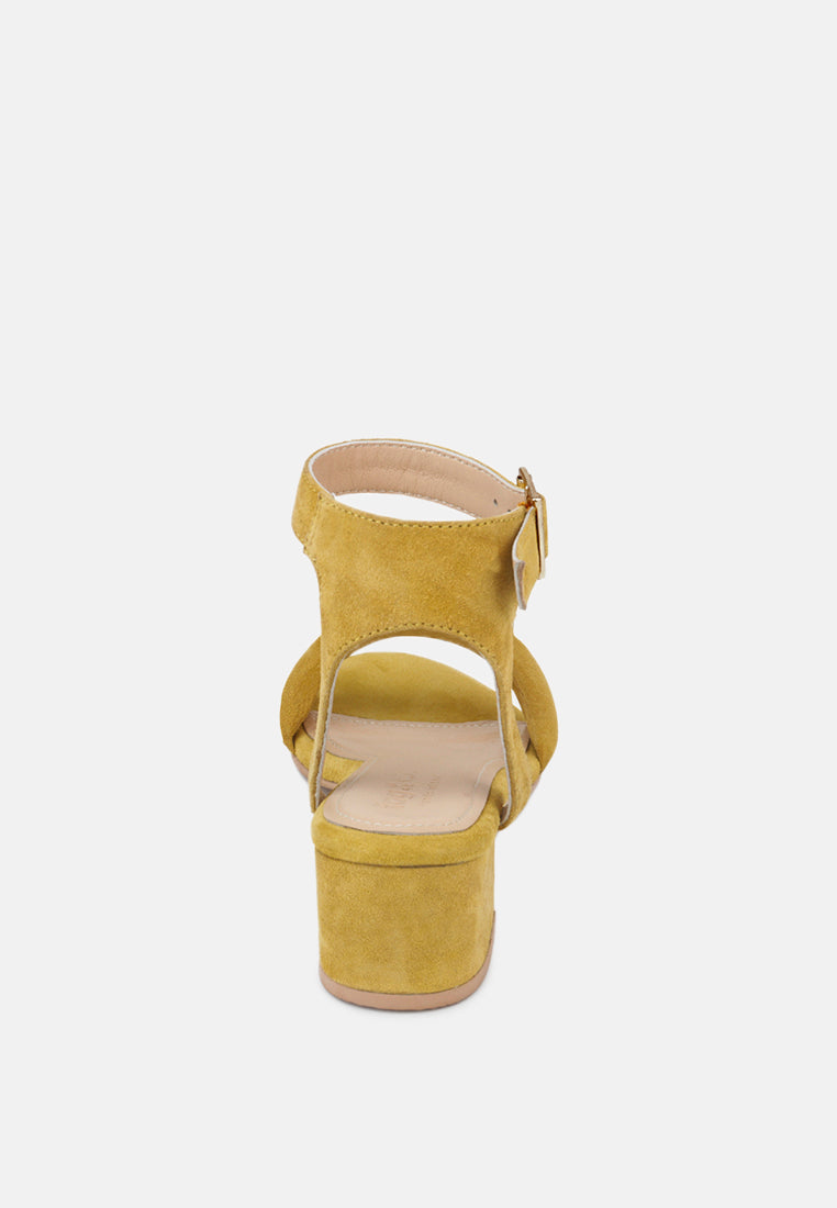 amelia minimalist block heel sandal#color_mustard