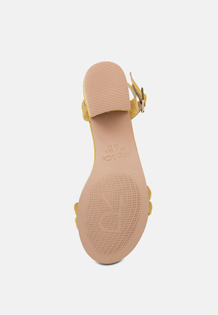 amelia minimalist block heel sandal by ruw#color_mustard