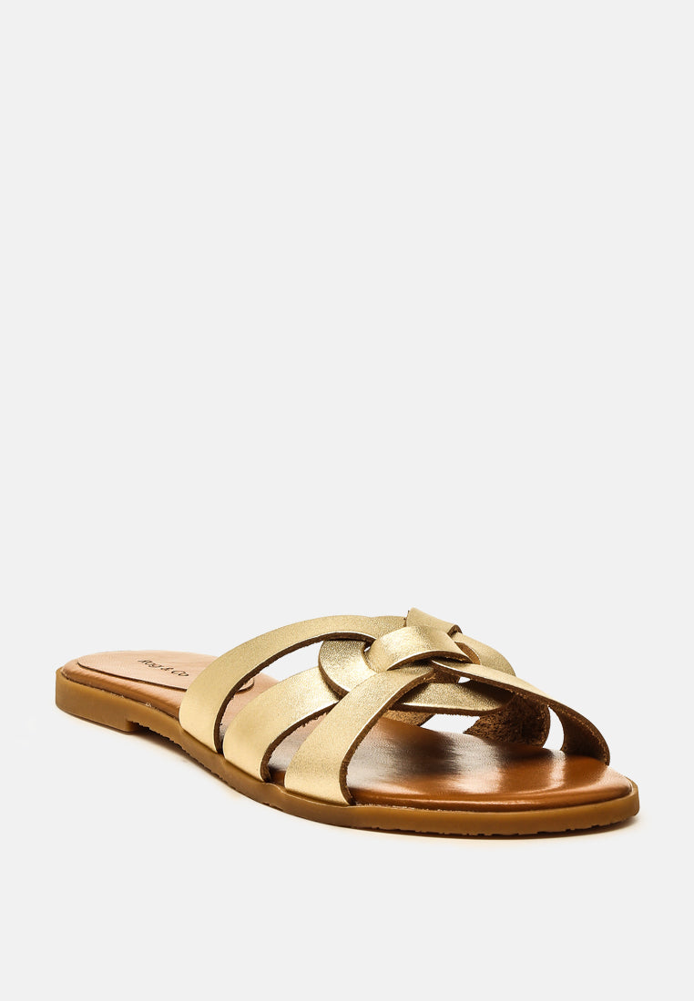 aris strappy slip-on sandal#color_gold