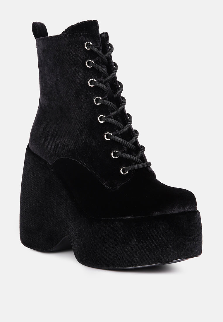 ashcan high platform velvet ankle boots#color_black