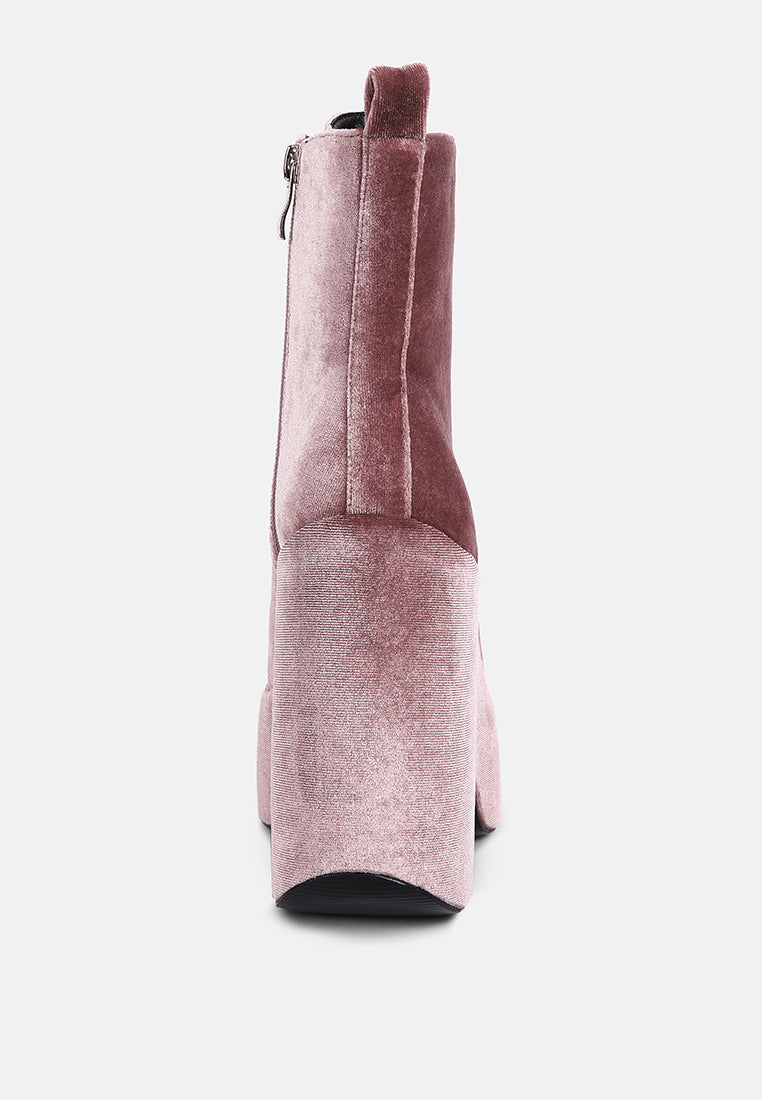 ashcan high platform velvet ankle boots#color_blush