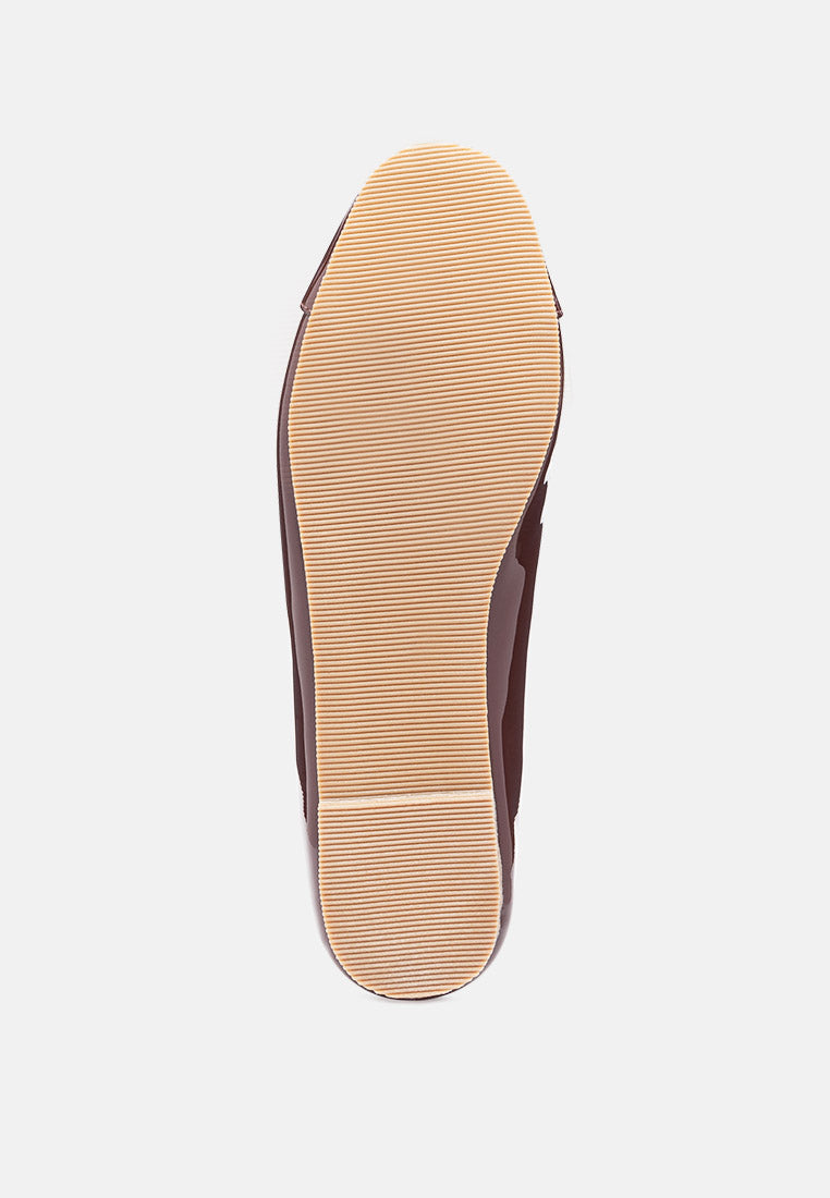 camella round toe ballerina flat shoes by ruw#color_espresso