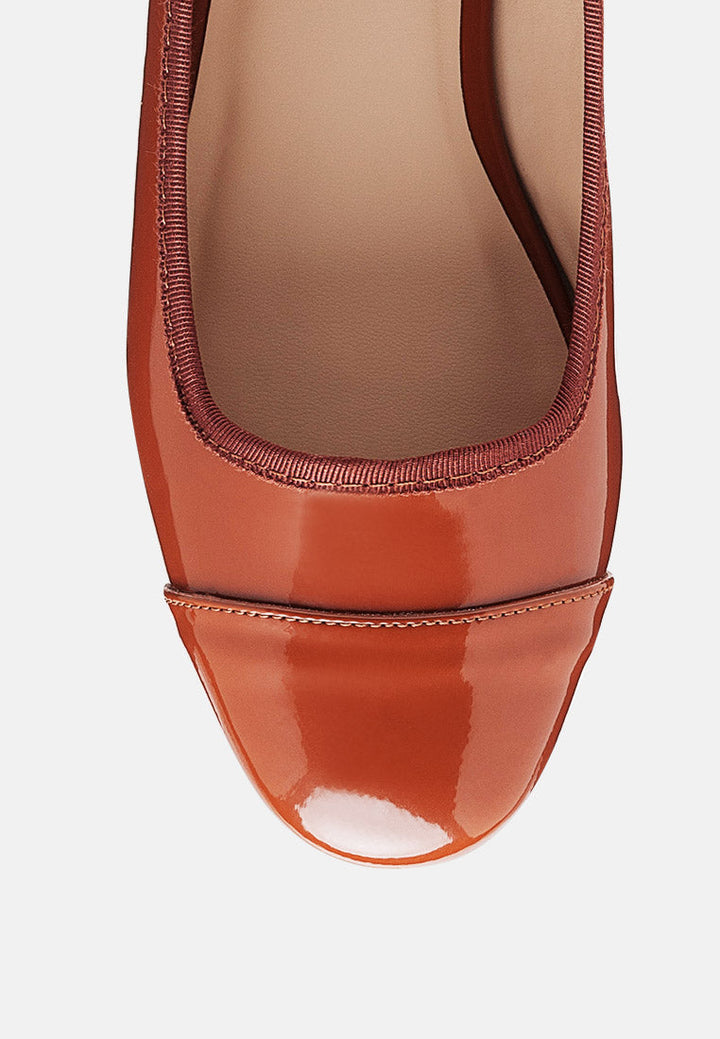 camella round toe ballerina flat shoes by ruw#color_mocca