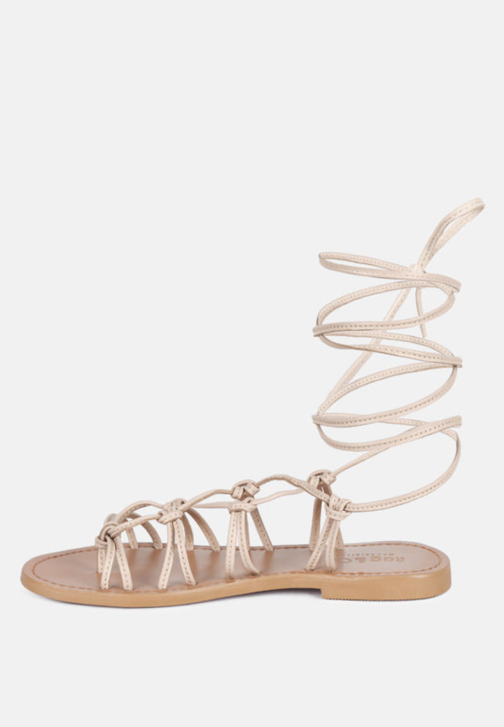 baxea handcrafted tie up string flats by ruw#color_latte