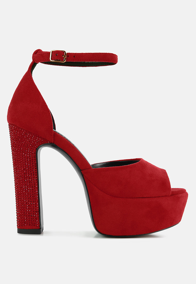 beaty high block heeled diamante stud sandals by ruw#color_red