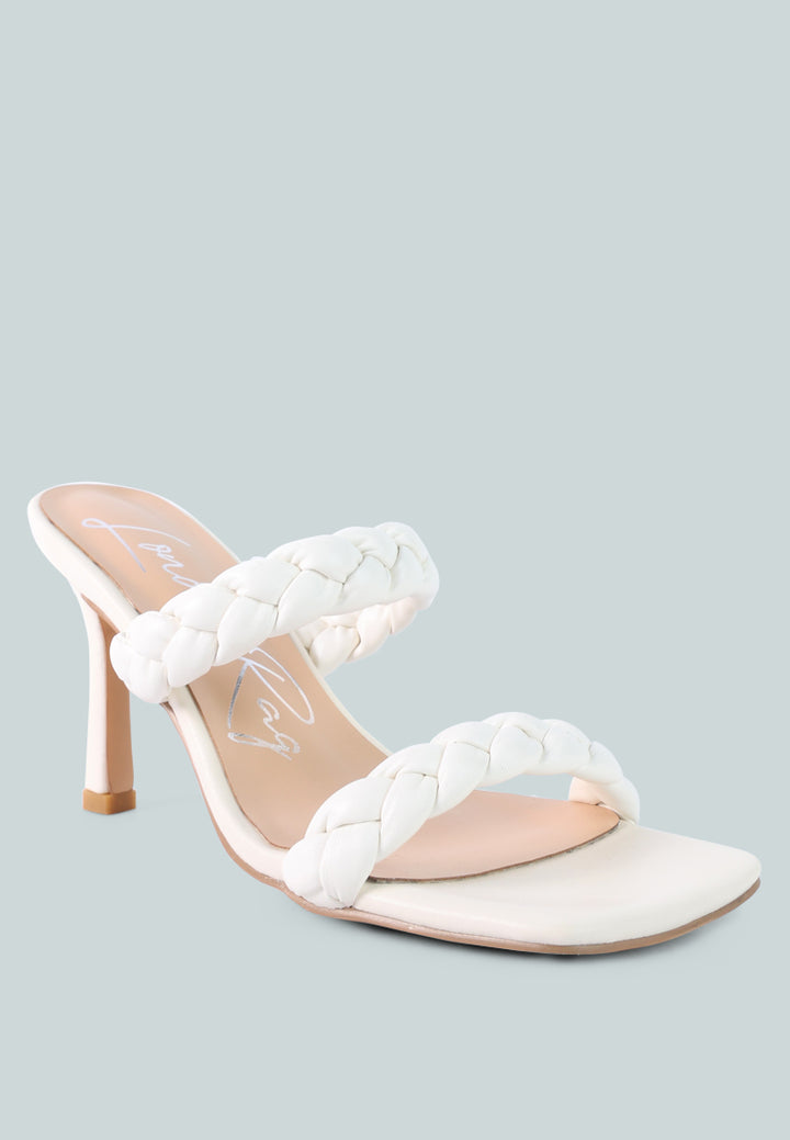 beladona braided strap heels#color_white