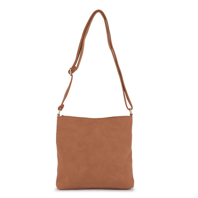 brown pu sling bag#color_brown