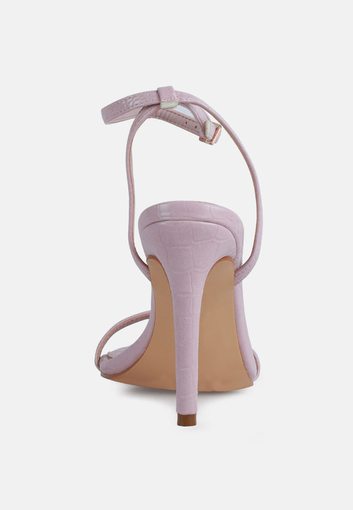 blondes croc high heeled sandal#color_pink