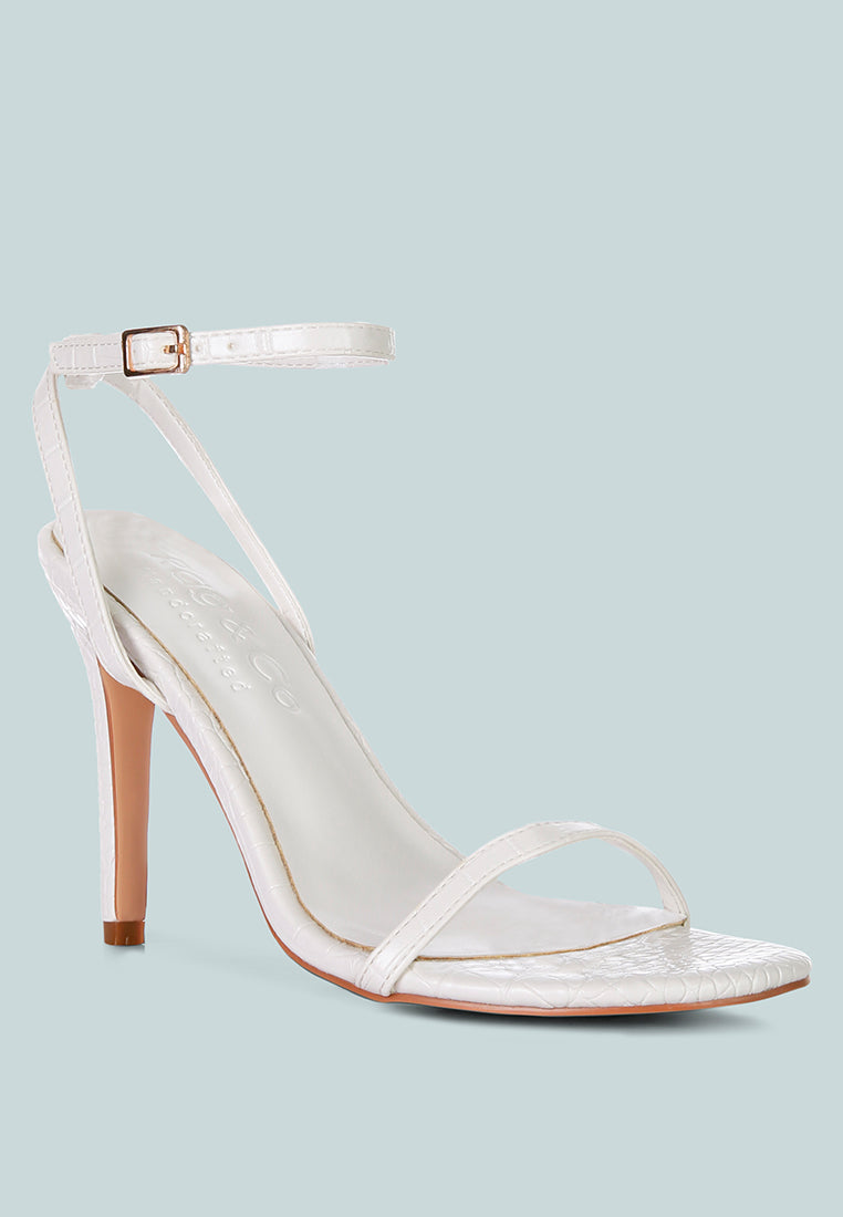 blondes croc high heeled sandal by ruw#color_off-white