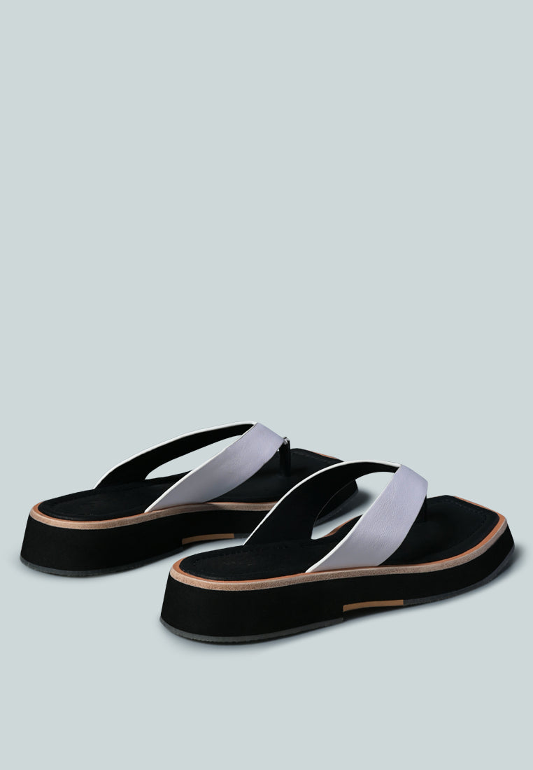 blunt flat thong sandal#color_white