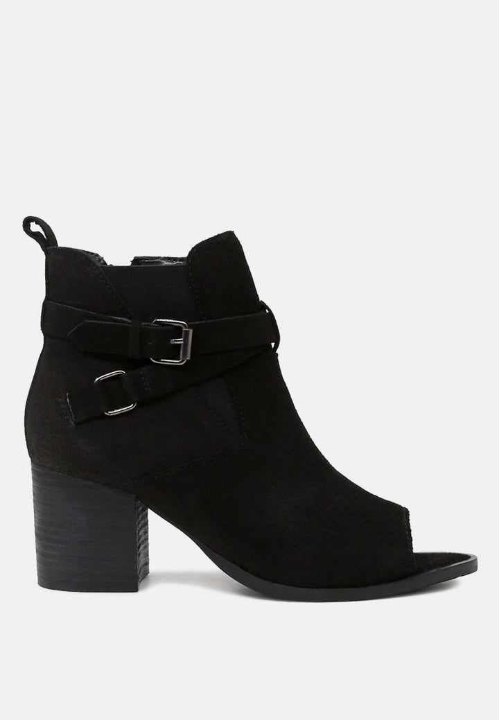 bria peep toe ankle boots#color_black