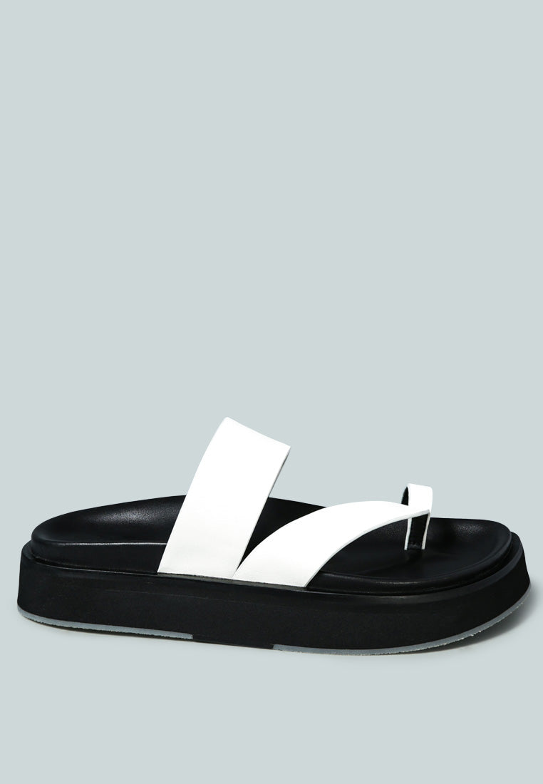 bullock slip-on leather sandal#color_white