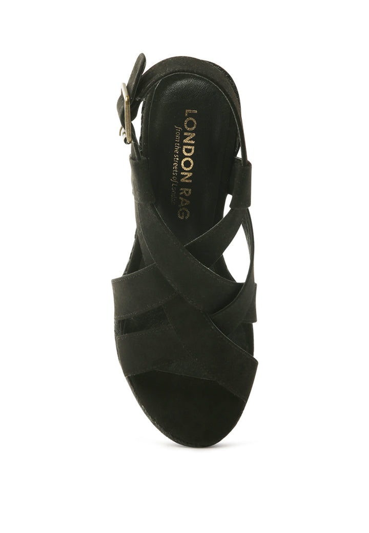 chefa braided espadrille wedge sandals#color_black