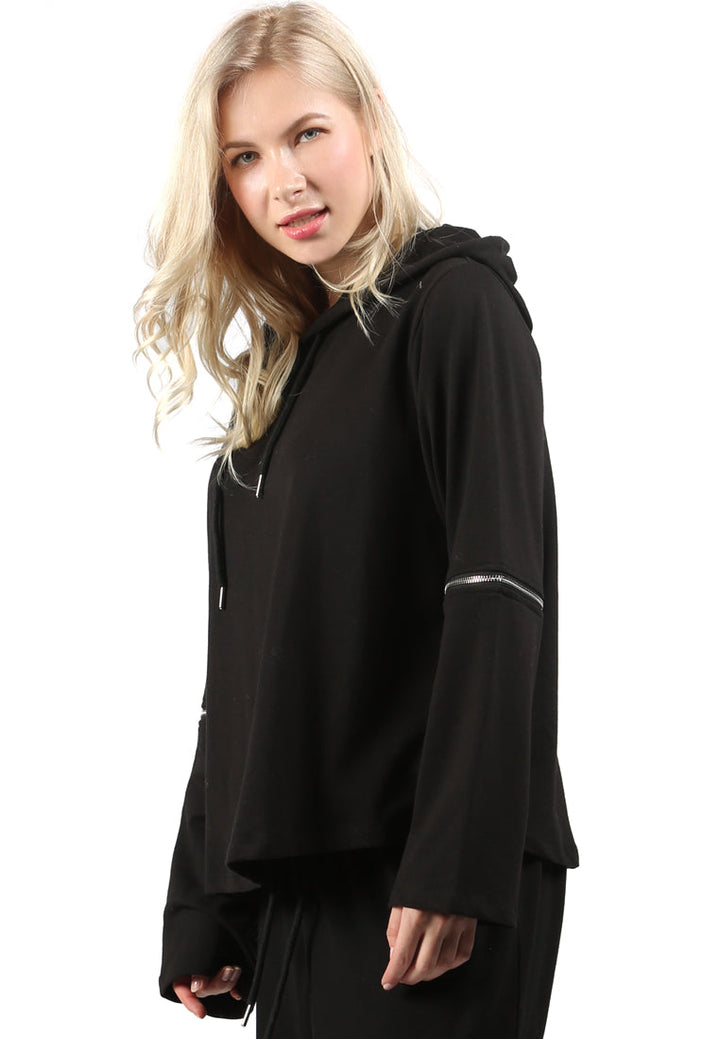 hoodie with drawstring#color_black