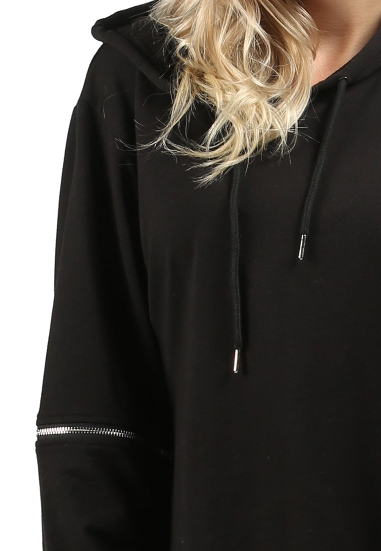 hoodie with drawstring#color_black