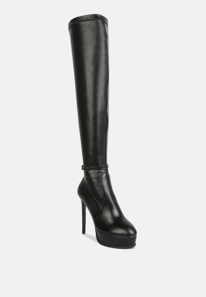 twinkles patent stiletto heeled long boots by ruw#color_black