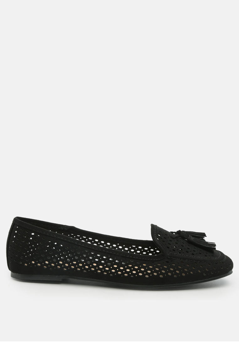 feet nest perforated microfiber loafer by ruw#color_black