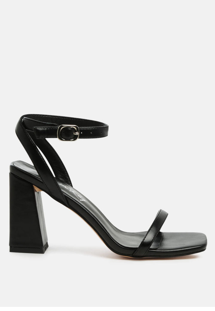 mooncut ankle strap block heel sandals by ruw#color_black