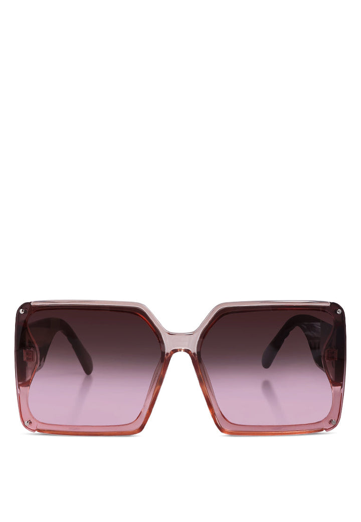 bold square sunglasses#color_pink