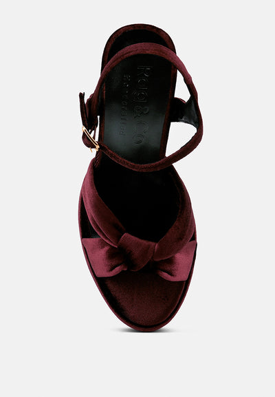 liddel platform heel sandals#color_burgundy