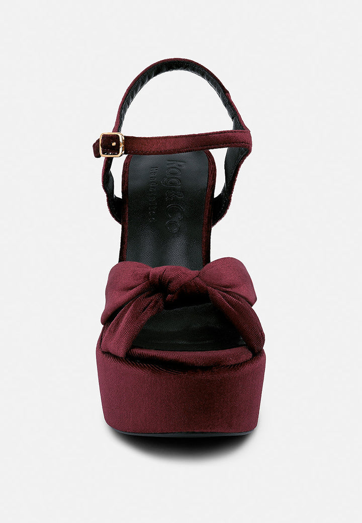liddel platform heel sandals by ruw#color_burgundy