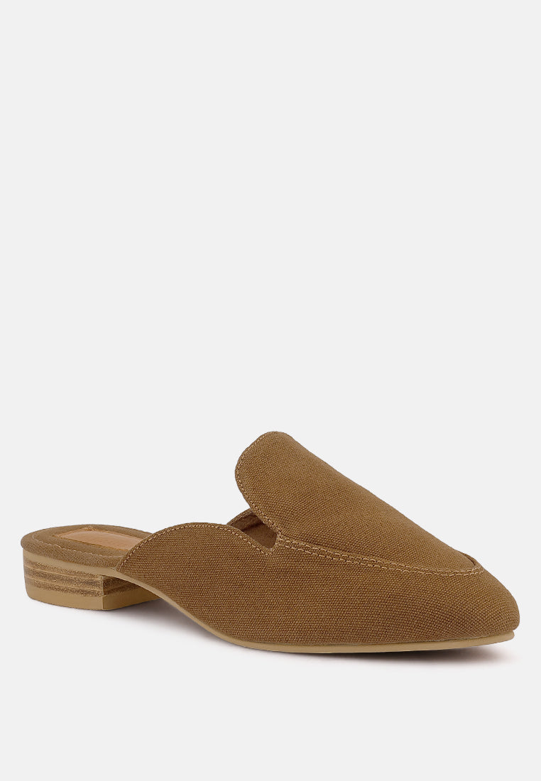 mules de lona orgánica calico#color_tan