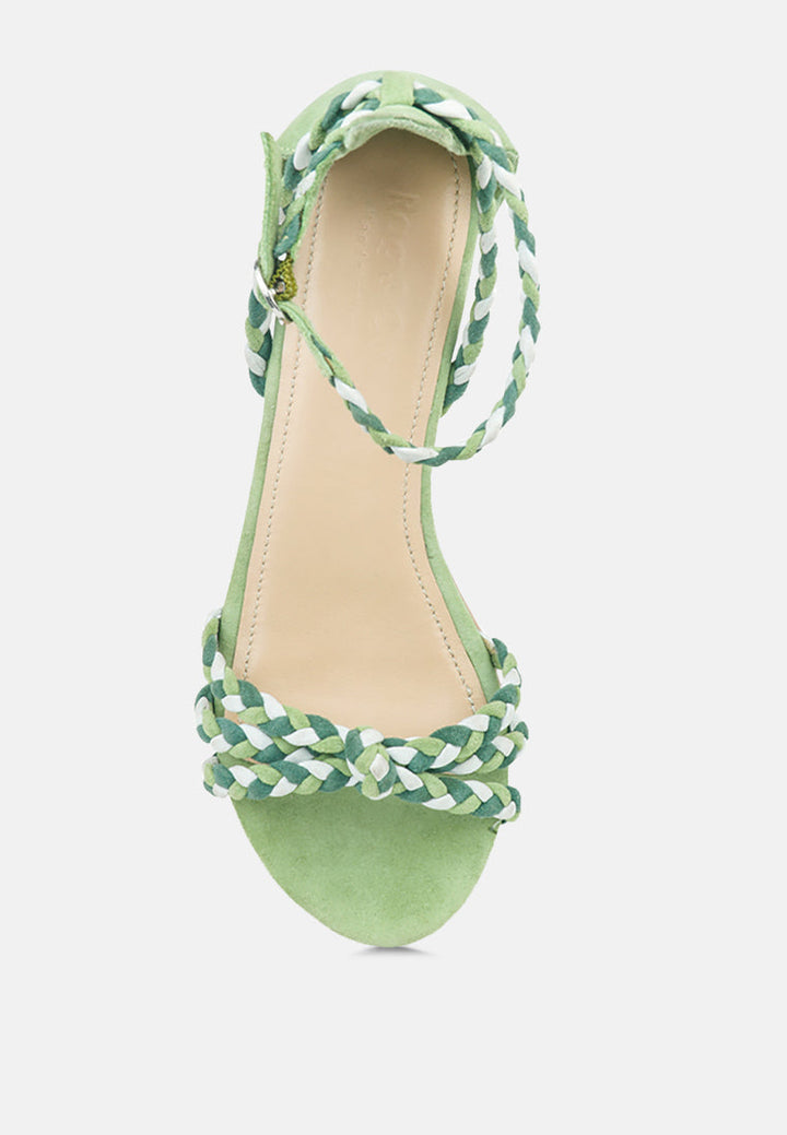 candance block heel sandal by ruw#color_green