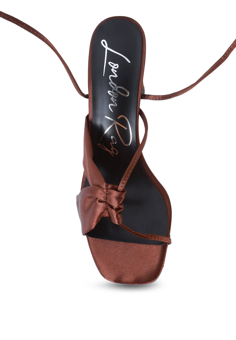 chasm ruched satin tie up block heeled sandals#color_brown