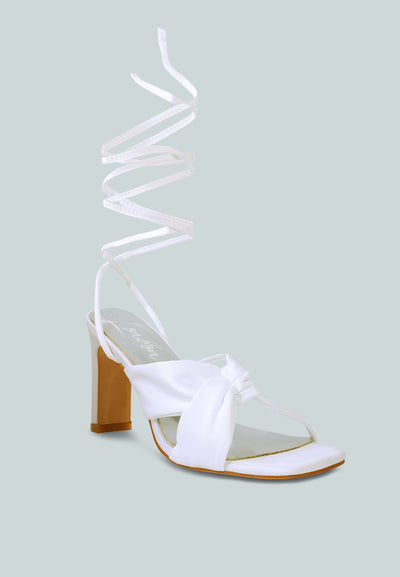 chasm ruched satin tie up block heeled sandals#color_white