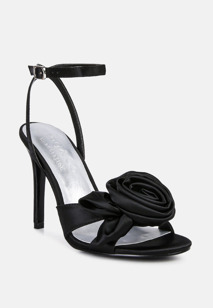chaumet rose bow embellished sandals by ruw#color_black