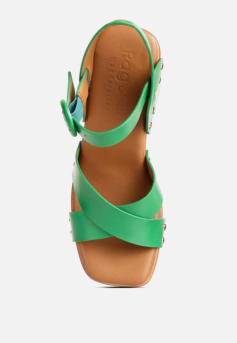 cristina cross strap embellished heels#color_green