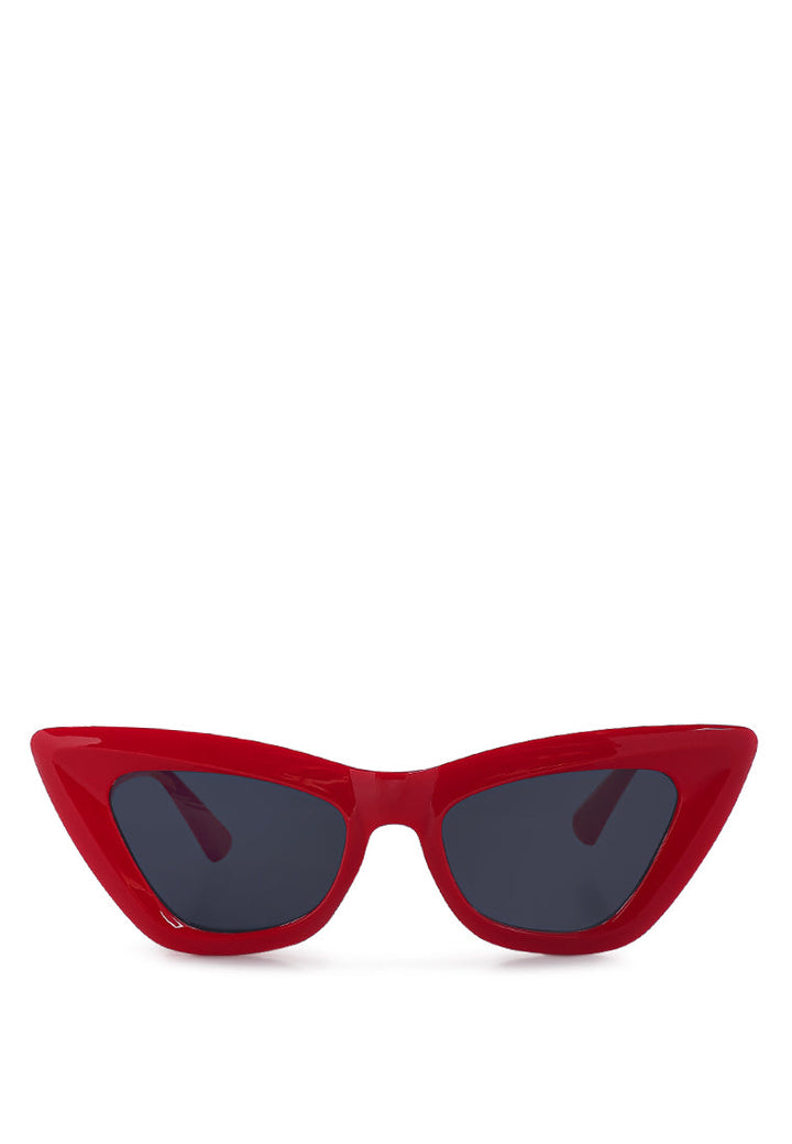 cat-eye sunglasses#color_red-grey