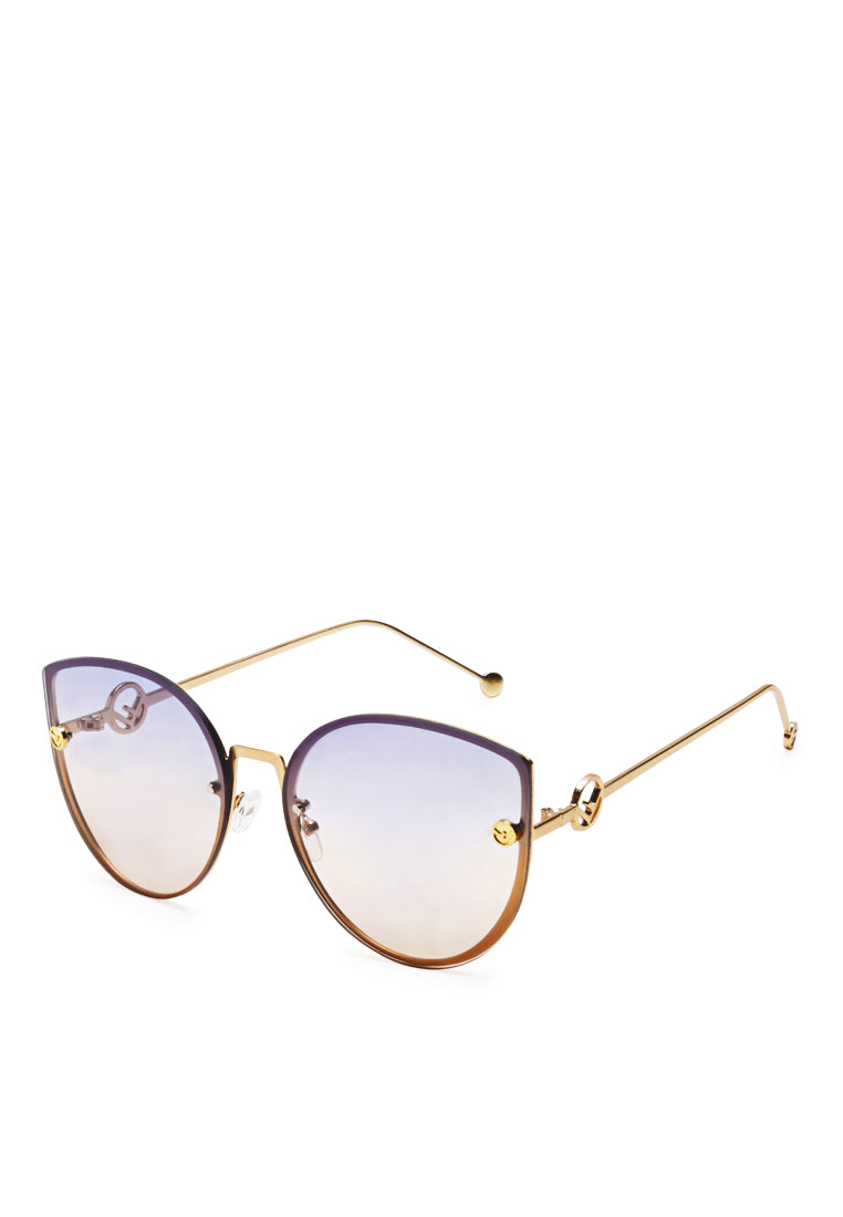 cateye sunglasses#color_blue-yellow