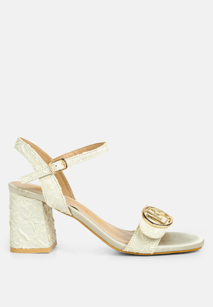 chaplet textured block heel sandals by ruw#color_off-white