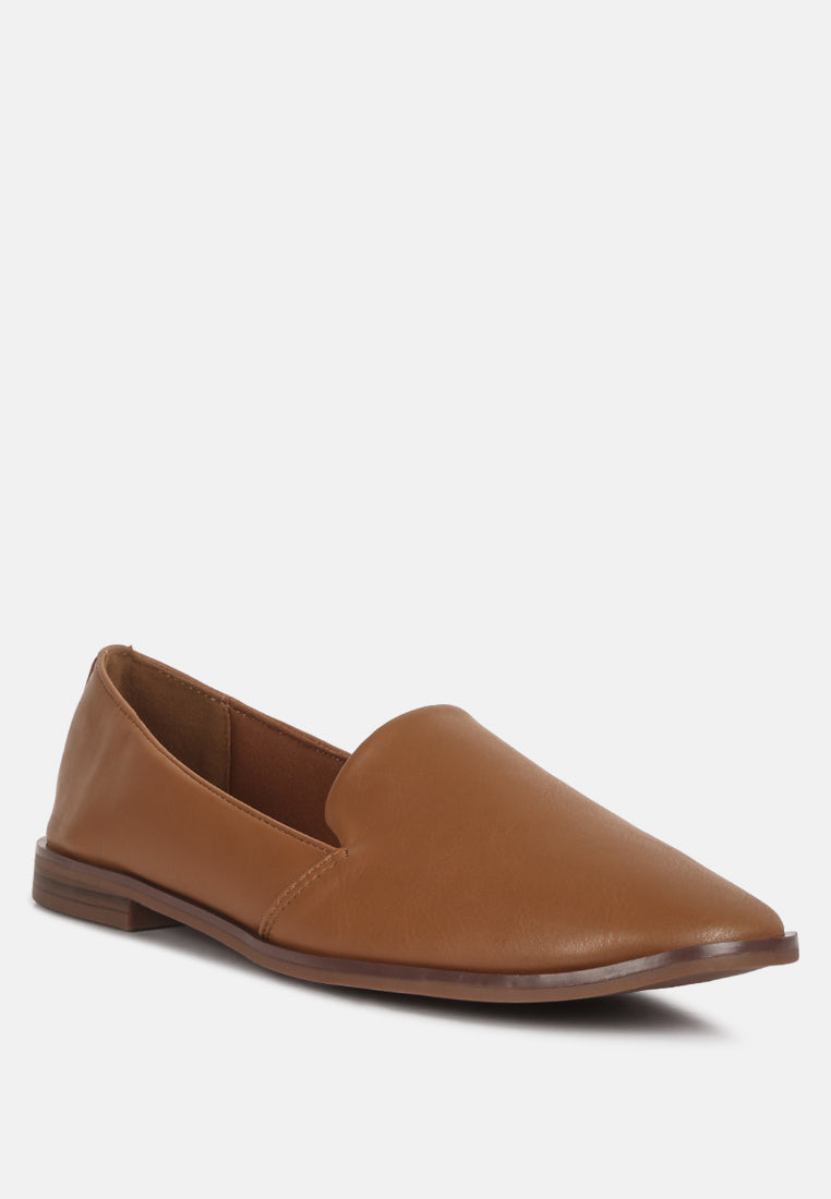 comfortable fit moccasin loafers by ruw#color_brown
