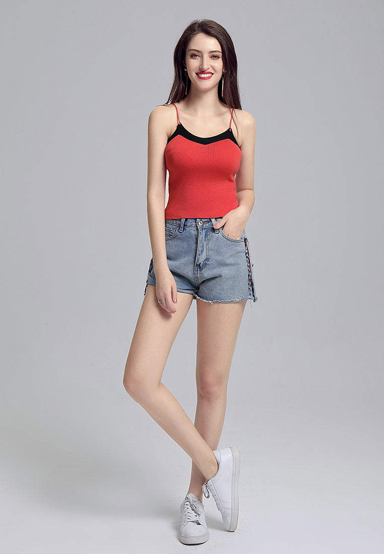 spaghetti knitted top#color_fiesta