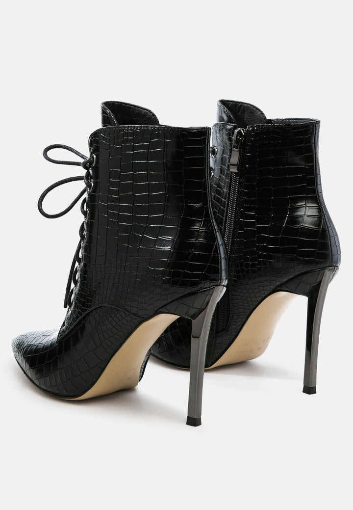 escala croc lace-up stiletto boots by ruw#color_black