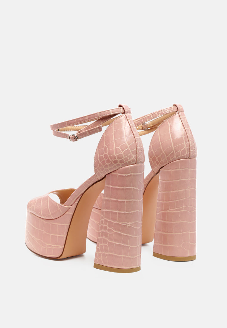 alice croc platform heeled sandals by ruw#color_blush