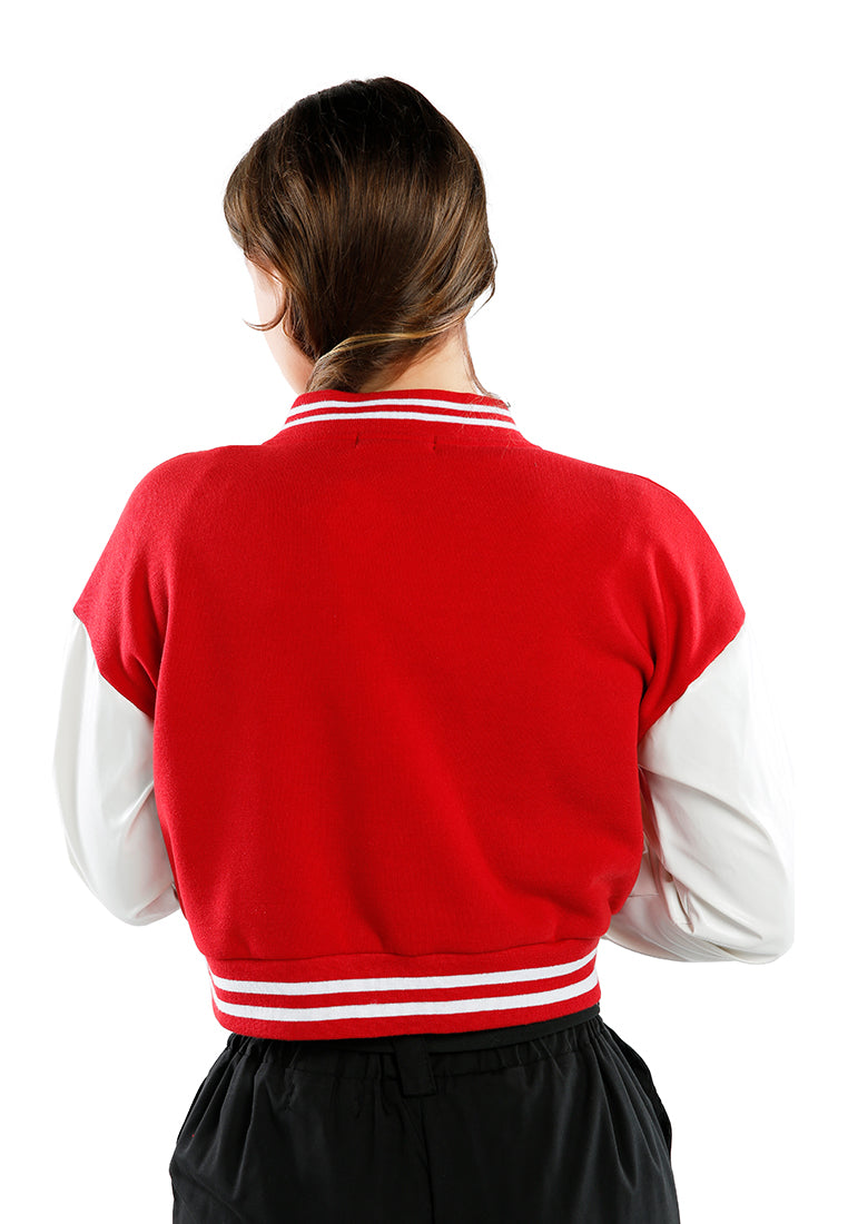 cropped varsity jacket#color_red
