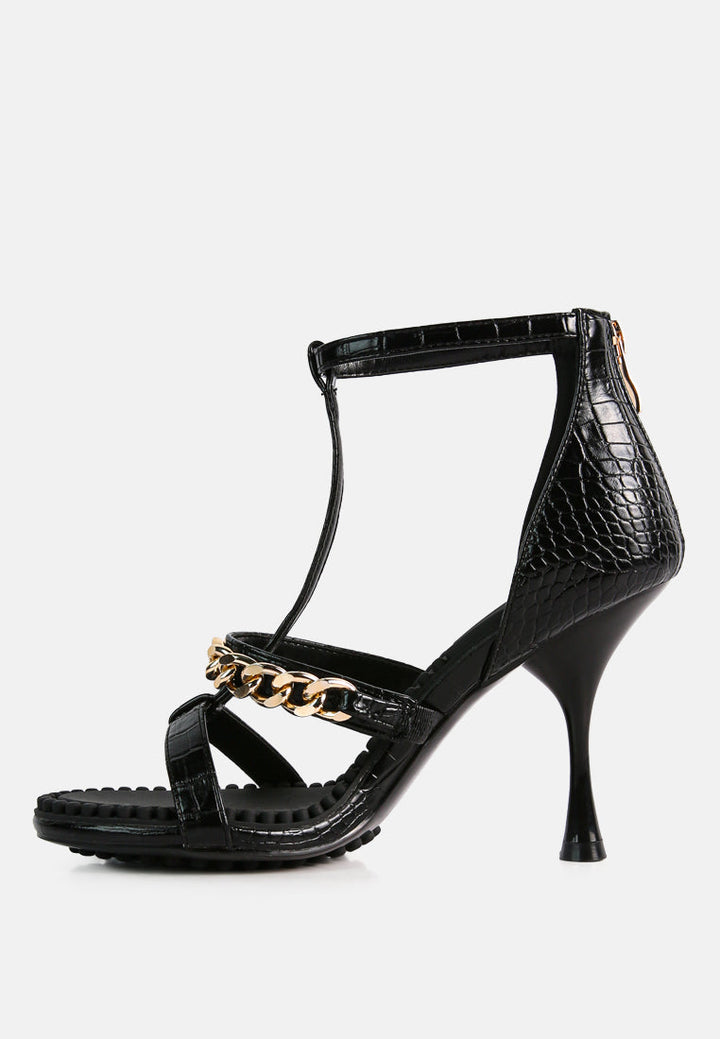 dakota metal chain mid heel sandals by ruw#color_black
