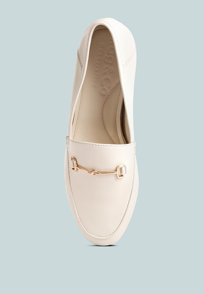 dareth horsebit flat heel loafers#color_off-white