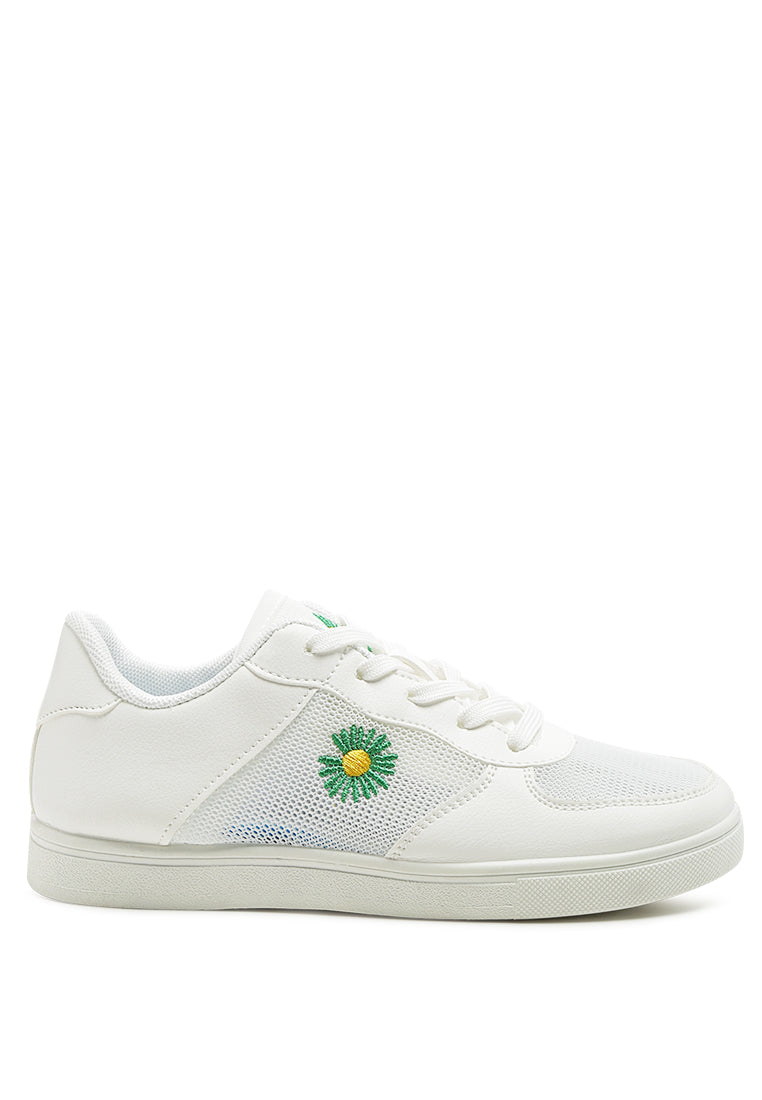daisy field active knitted sneakers#color_white