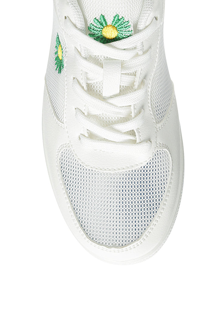 daisy field active knitted sneakers#color_white