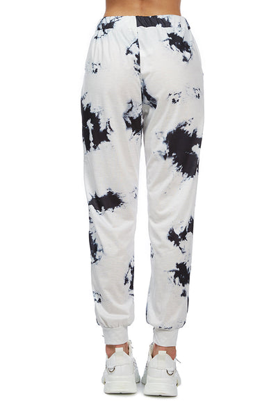 tie-dye settle in style lounge pants#color_blue-white
